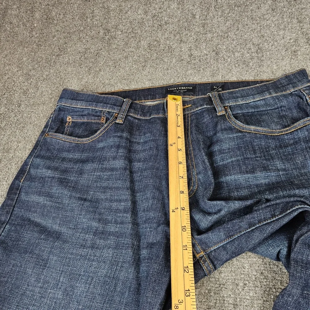 Lucky Brand 221 Straight Leg Jeans Mens 36x30 Dark Wash Pace 7MC1038 Denim
